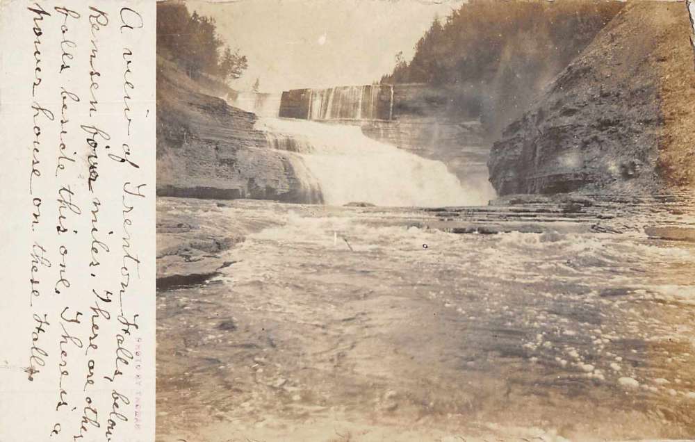 Trenton Falls New York Scenic View Real Photo Vintage Postcard AA2230 ...