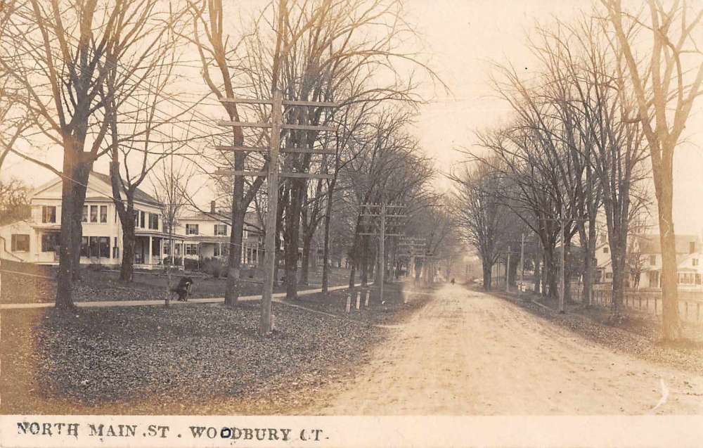 Woodbury Connecticut North Main Street Real Photo Vintage Postcard ...