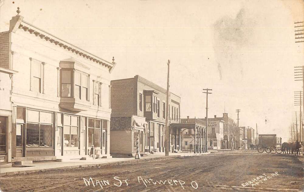 Antwerp Ohio Main Street Real Photo Vintage Postcard AA27264 - Mary L ...