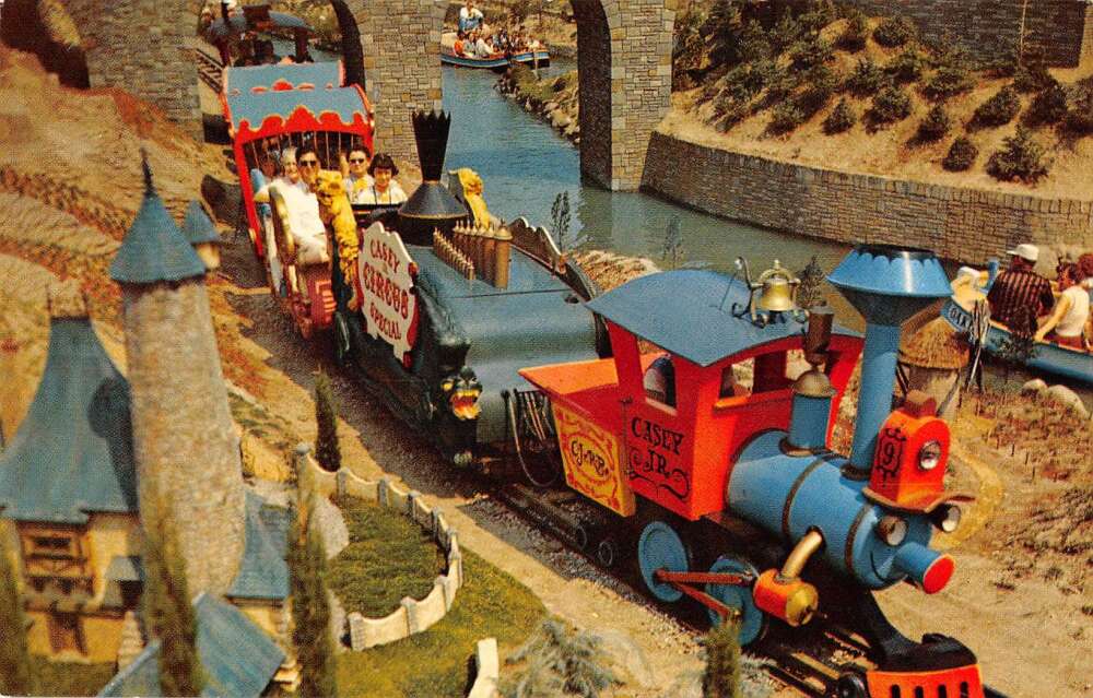 Disneyland Casey Jr Train Engine Vintage Postcard AA29563