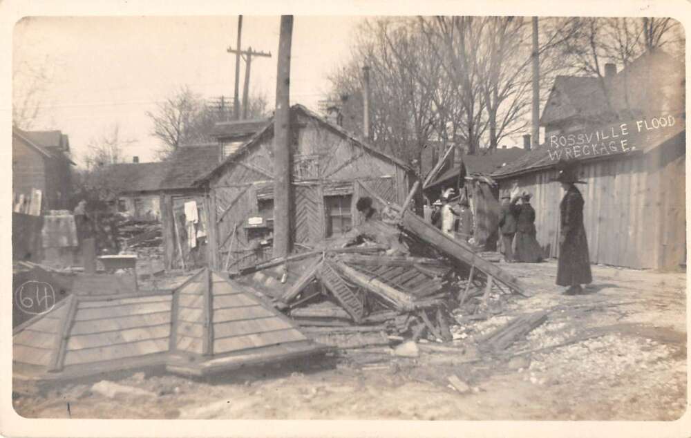 Rossville Maryland Flood Disaster Wreckage Real Photo Postcard AA31322 ...