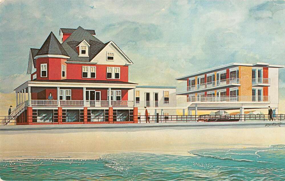 longport-new-jersey-canterbury-hall-hotel-vintage-postcard-aa36980