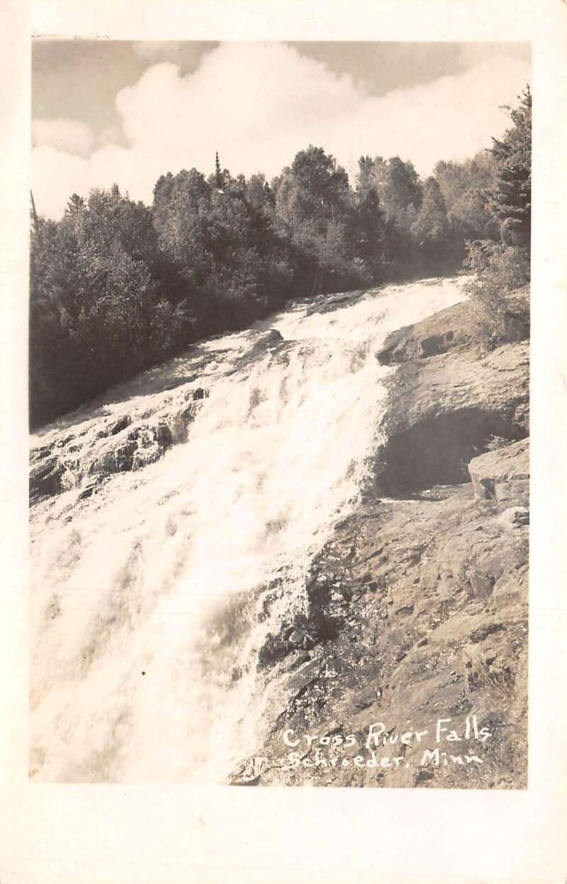 Schroeder Minnesota Grass River Falls Photo Postcard CC4271 - Mary L ...