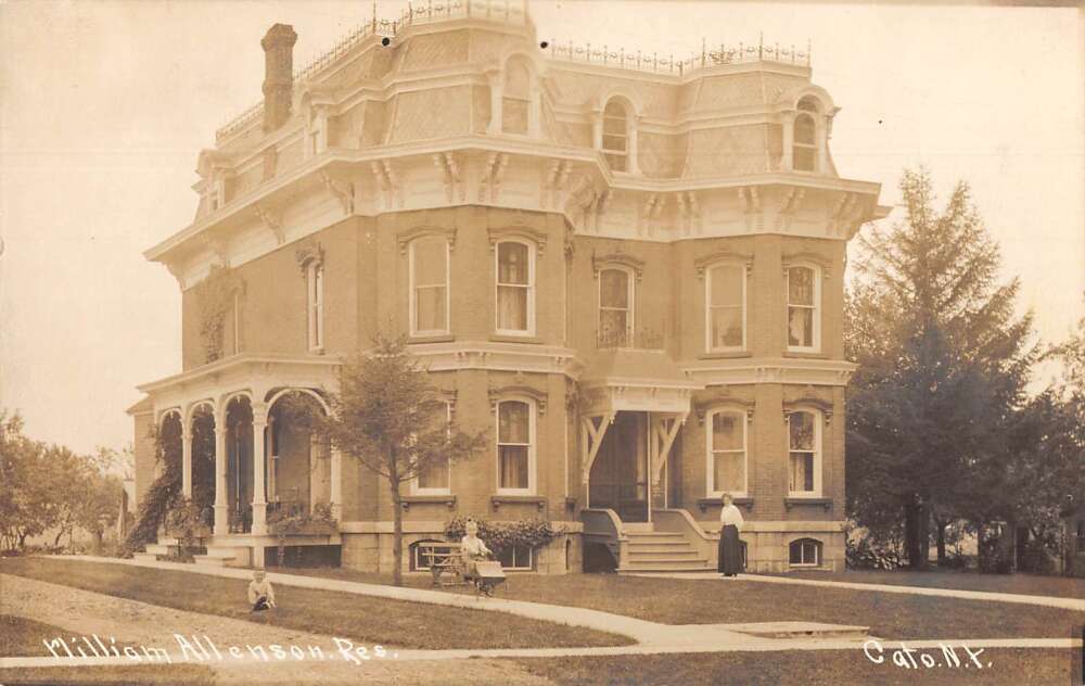 Cato New York William Allenson Residence Real Photo Vintage Postcard ...