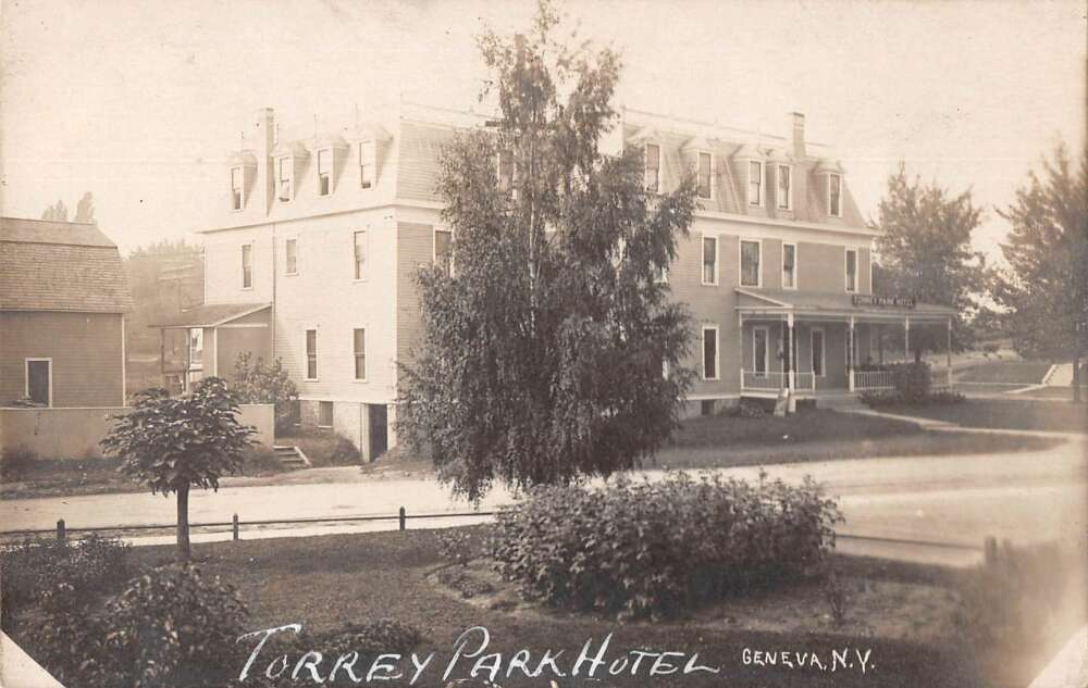 Geneva New York Torrey Park Hotel Real Photo Vintage Postcard AA45032 ...