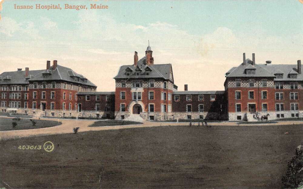 Bangor Maine Insane Hospital Vintage Postcard AA52533 - Mary L. Martin ...