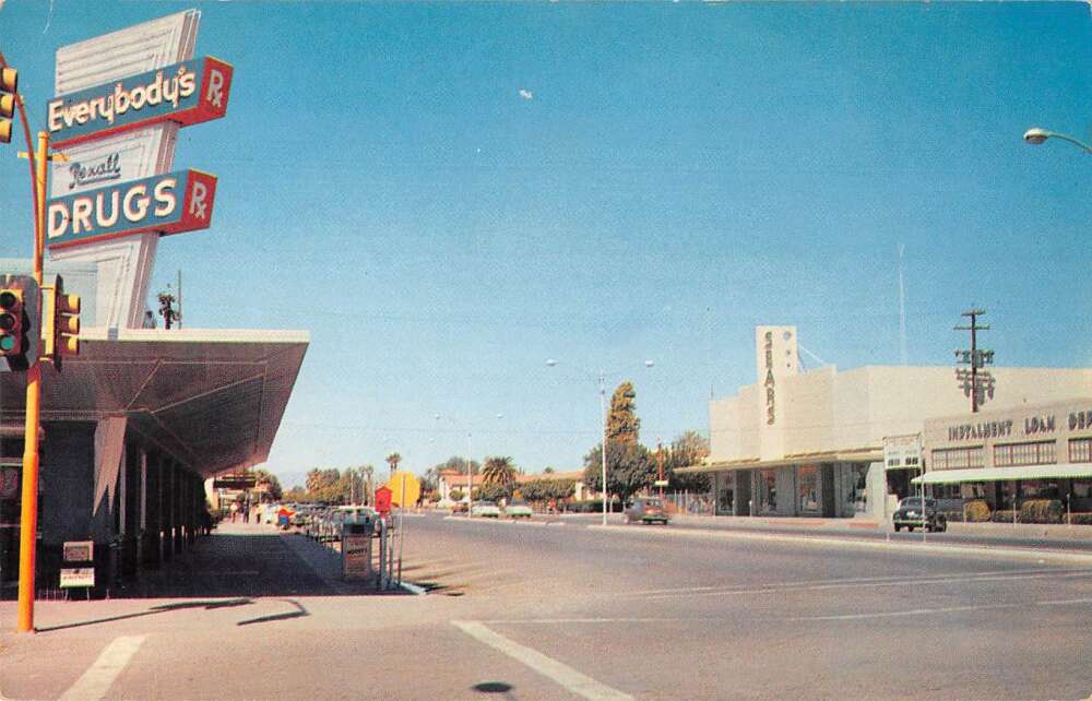 Mesa Arizona Rexall Drug Store Street Scene Vintage Postcard AA57043 ...