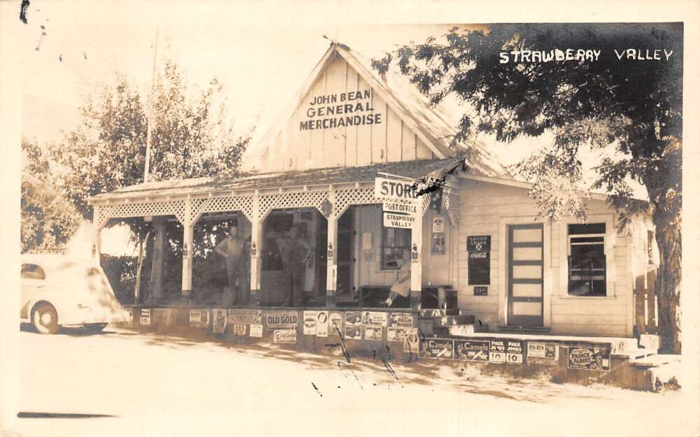 Strawberry Valley California General Store Real Photo Vintage Postcard ...