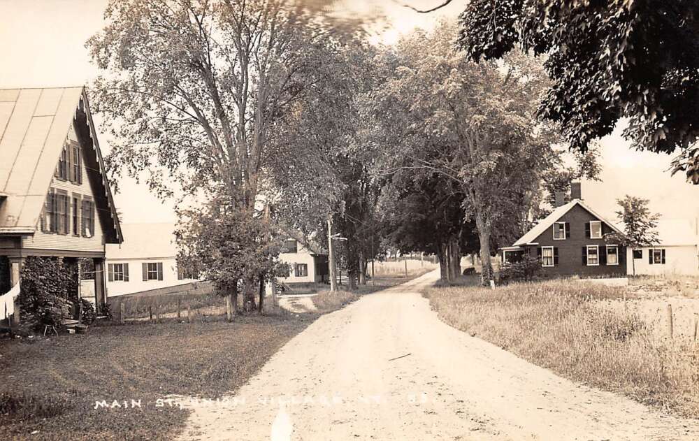 Union Village Vermont Main Street Real Photo Vintage Postcard AA59390 ...