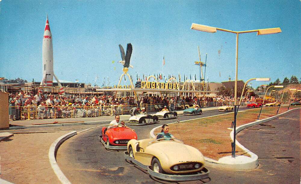 Anaheim California Disneyland Bumper Cars Freeway of the Future ...