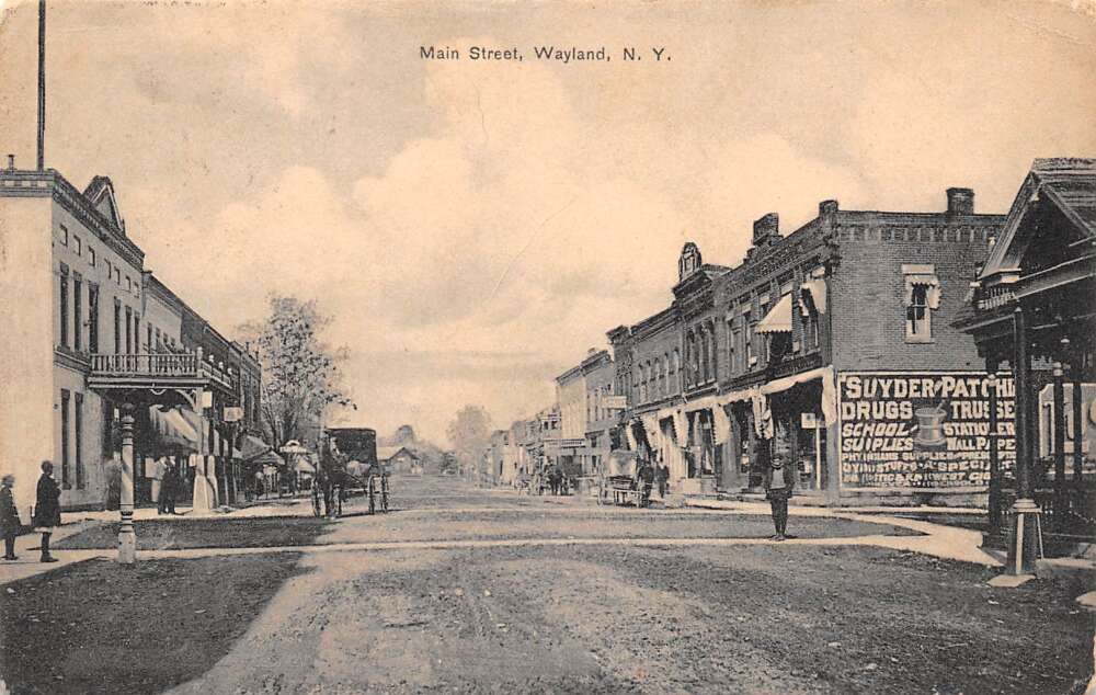 Rosendale NY New York Main Street View c1920 cheapest Postcard Antique Vintage