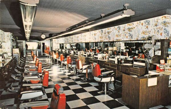 Manchester New Hampshire Barber College Barber Stations pictured PC U782