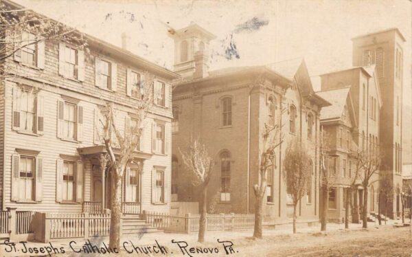 Renovo Pennsylvania St Josephs Catholic Church Real Photo Postcard AA64229