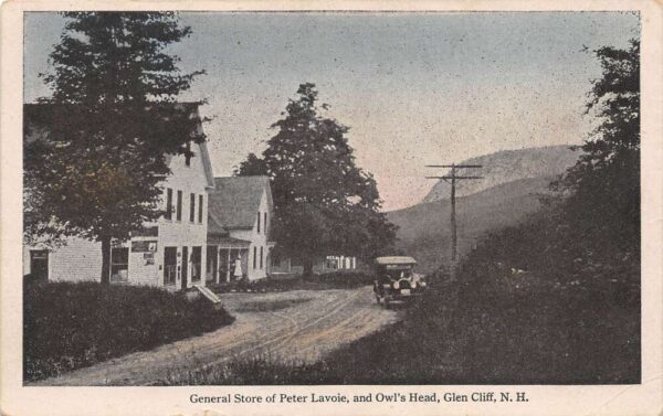 Glen Cliff New Hampshire General Store of Peter Lavoie, and Owl's Head PC U1961