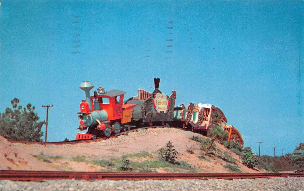 Disneyland Fantasyland Casey Jr Circus Train Vintage Postcard AA64854