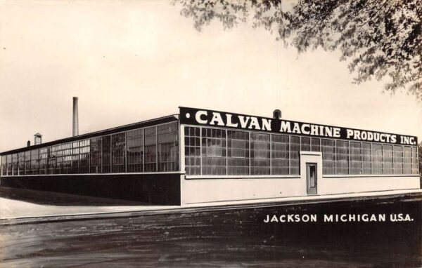 Jackson Michigan Calvan Machine Products Real Photo Vintage Postcard AA65275