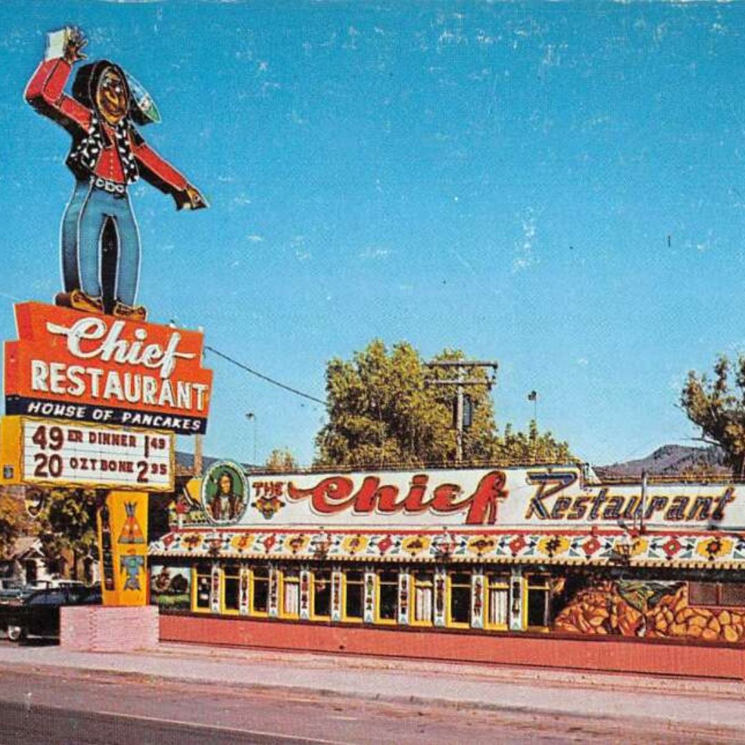 old post card of the restaurant