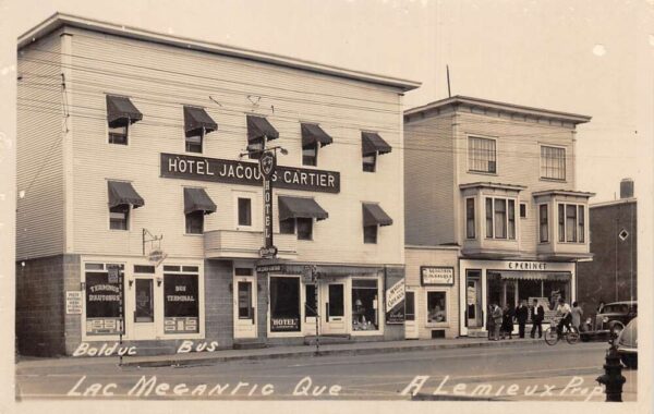 Lac Megantic Quebec Canada Hotel Jacous Cartier Bolduc Bus Real Photo PC AA66278