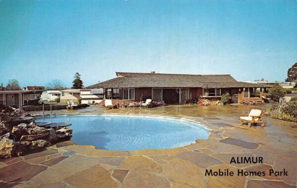 Soqual California Alimur Mobile Home Trailer Park Swimming Pool PC AA67213