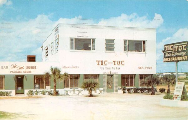 Daytona Beach Florida Tic-Toc Cocktail Bar & Restaurant Photochrome PC U6693