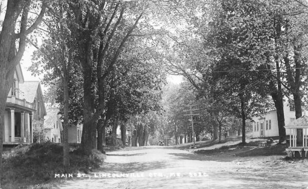 Lincolnville Center Maine Main Street Real Photo Vintage Postcard AA71504