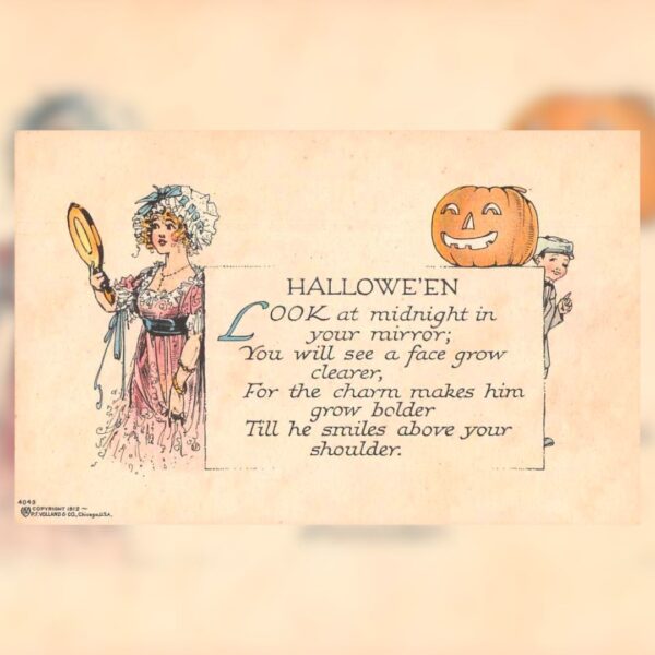 Vintage Halloween postcard