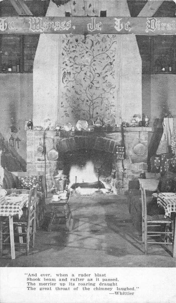 Rockville Maryland Normandy Farm Dining Room Fireplace Postcard AA79773