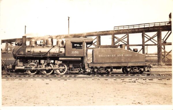 Baltimore Maryland Baltimore Ohio Railroad Train Engine Real Photo PC AA79774