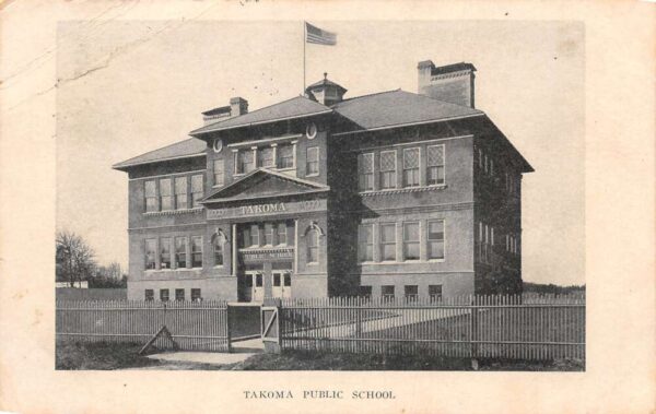 Takoma Park Washington DC Public School Vintage Postcard AA79775