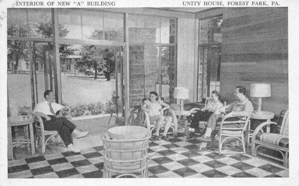 Forest Park Pennsylvania Unity House Lounge Vintage Postcard AA79792