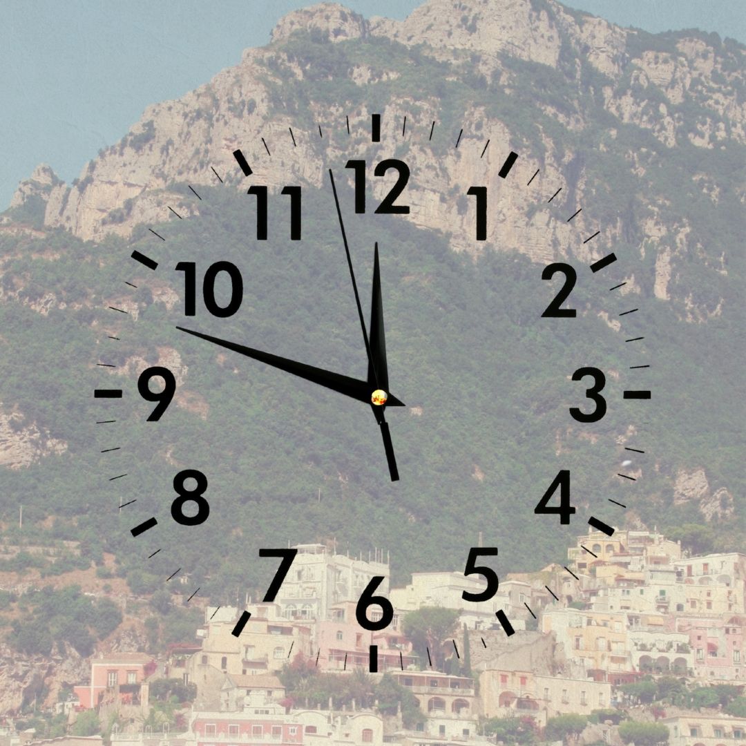 clock overlaid over a nation part