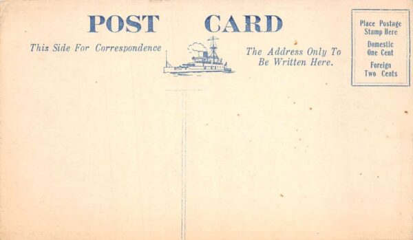 USS South Carolina Focsle Ship Log March 1912 Military Navy Postcard AA75842 - Image 2