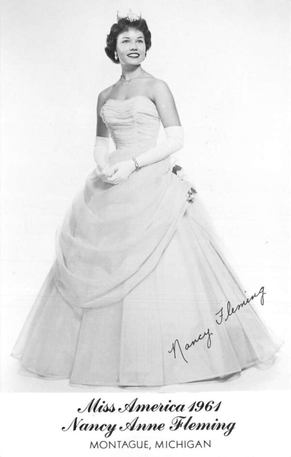 Montague Michigan Nancy Anne Fleming Miss America 1964 Real Photo PC AA75845