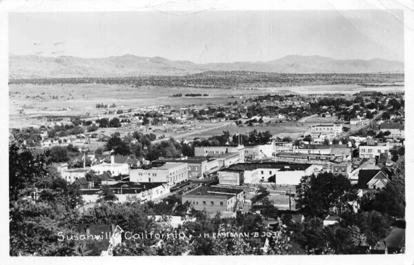 Susanville California Birds Eye View Real Photo Vintage Postcard AA75850