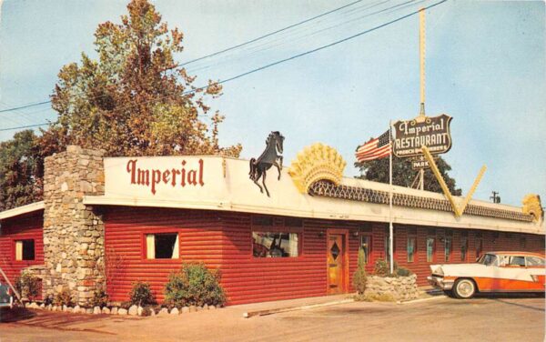 Garden Grove California Imperial Restaurant, Photochrome Vintage Postcard U14357