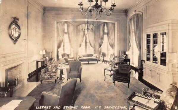 San Francisco California CS Sanatorium Library Real Photo Postcard AA75974