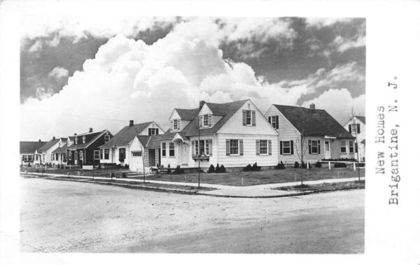 Brigantine New Jersey New Homes Real Photo Vintage Postcard AA75978