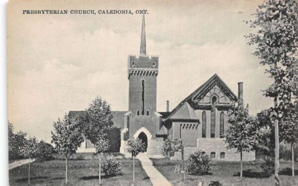 Caledonia Ontario Canada Presbyterian Church Vintage Postcard AA75995