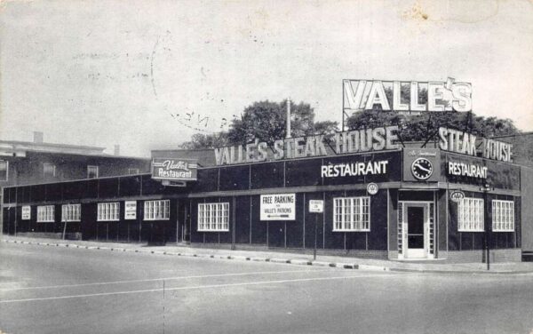 Portland Maine Valle's Steakhouse Restaurant Vintage Postcard AA76113