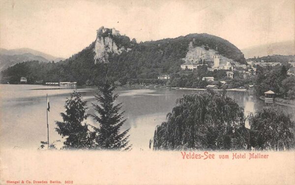 Veldes-See Germany Hotel Mallner Scenic View Vintage Postcard AA76200