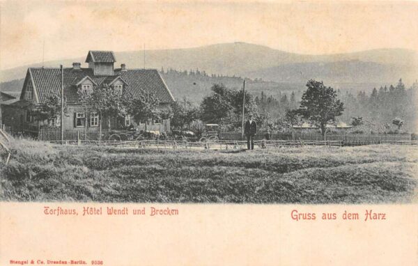 Torfhaus Germany Hotel Wendt und Brocken Harz Mt Gruss aus Postcard AA76205