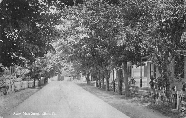 Effort Pennsylvania South Main Street Vintage Postcard AA76331