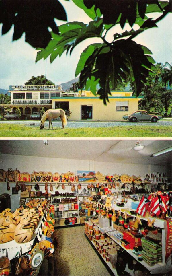 Palmer Puerto Rico Las Vegas Restaurant and Souvenir Shop Postcard AA76451