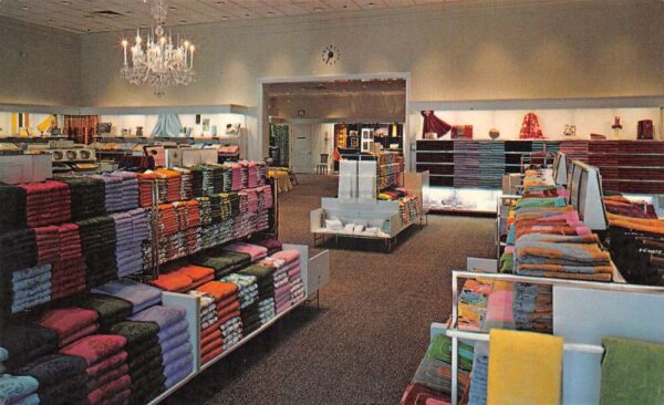 Eden North Carolina The Fieldcrest Store Interior Vintage Postcard AA76469