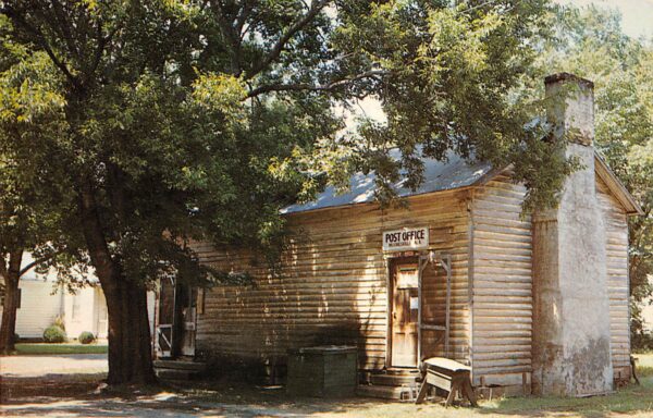 Mooresville Alabama U.S. Post Office, Photochrome Vintage Postcard U14682