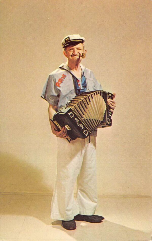 Jack White Popeye Impersonator Entertainer Ad Vintage Postcard AA76569