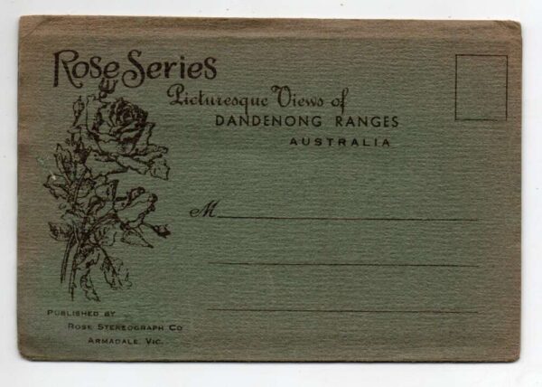 Australia Dandenong Ranges Rose Series Postcard Folder AA76585