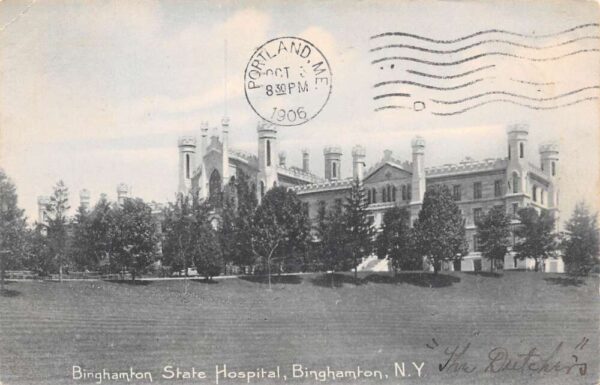 Binghamton New York Binghamton State Hospital, Undivided Back, PC U14750