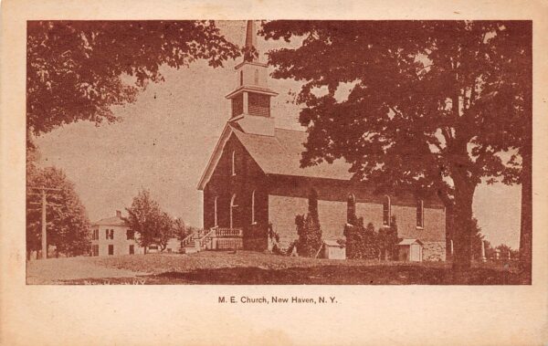 New Haven New York Methodist Episcopal Church, Divided Back Vintage PC U14974