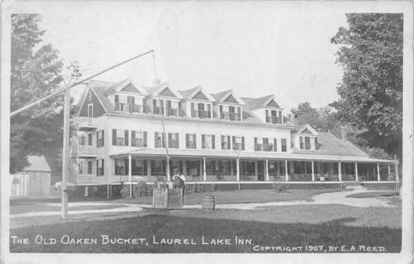 Fitzwilliam Depot New Hampshire Laurel Lake Inn Old Bucket Real Photo PC AA76750